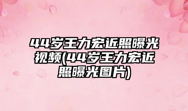 44歲王力宏近照曝光視頻(44歲王力宏近照曝光圖片)